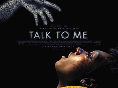 Talk to me movie wiki - 英語. 製作費. 450万ドル [2] 興行収入. 2630万ドル [3] [4] テンプレートを表示. 『 TALK TO ME／トーク・トゥ・ミー 』 (原題: Talk to Me)は、ダニー・フィリッポウ、マイケル・フィリッポウ兄弟監督による 2022年 の オーストラリア の ホラー映画 。.